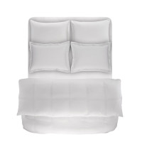 Пододеяльник с наволочками Penelope - Celine white белый 200х220 см + 50х70 см (2 шт.)