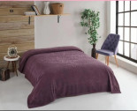 Махровая простынь Ada Popy - 220x240 см бордовая