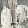 Банный набор из халатов и полотенец Dantela Vita Zambak krem из 8-ми предметов