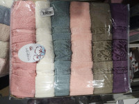 Набор махровых полотенец Cestepe VIP Cotton Vx02 из 6 штук 50х90 см