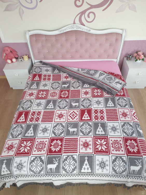 Бавовняний плед Aksu 180x220 см, модель 39