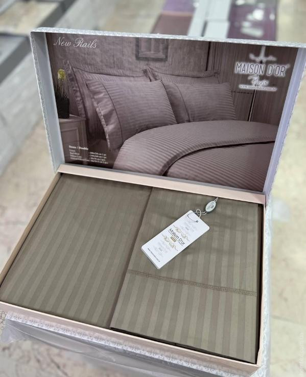 Постільна білизна Maison Dor NEW RAILS Stone євро