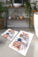 Набір килимків для ванної кімнати Chilai Home Dance street 60x100 см + 50x60 см 