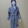 Халат детский Zeron Welsoft 7-8 лет, цвет - светло-серый