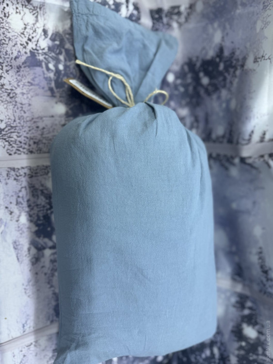 Простынь на резинке Naturel 160x200x30 см с наволочками 50х70 см голубая Простынь на резинке Naturel 160x200x30 см с наволочками 50х70 см голубая