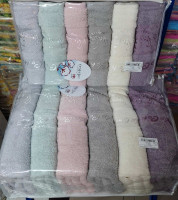 Набор махровых полотенец Cestepe VIP Cotton Vx15 из 6 штук 50х90 см 