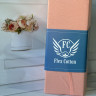 Трикотажне простирадло на резинці Flex Cotton 160x200+25 см, персикова