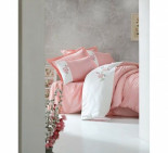 Постельное белье Cotton Box 3d Brode Sante Pudra евро