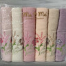 Набор махровых полотенец Ma Me Cotton V2 из 6 штук 50х90 см
