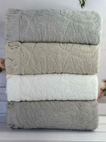 Набір махрових рушників Hazangulu з 4-х штук 70х140 см модель 21