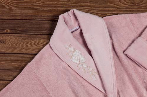 Набор Begonville BOUQET халат + полотенце розовый