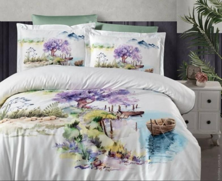 Постільна білизна First Choice сатин Vip 3D Rashan євро