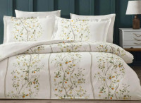 Постільна білизна TAC сатин Digital Kamquat turuncu євро