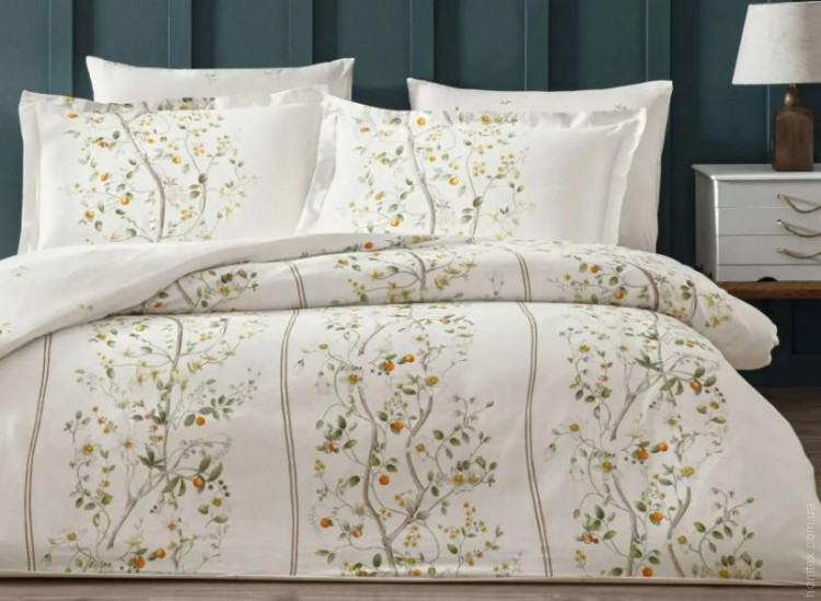 Постільна білизна TAC сатин Digital Kamquat turuncu євро