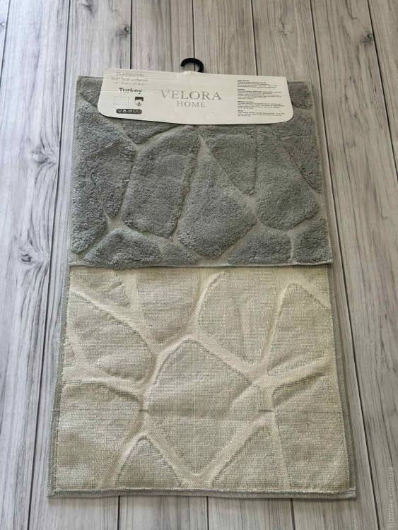 Набор ковриков для ванной Velora Home 50x60 см + 60x100 см, модель V12