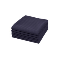 Набор столовых салфеток Iris Home Темно-синий сатин страйп 1х1 50х50 см из 6 шт.