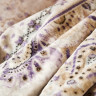 Набор постельное белье с пледом Karaca Home Estella lila лиловый евро