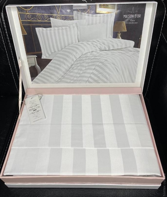 Постельное белье Maison D'or Fous Linens white бамбук белое евро