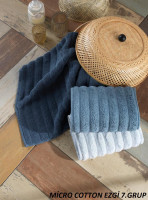 Набор махровых полотенец Cestepe Micro Cotton Premium Ezgi 7 Grup из 3 штук 70x140 см