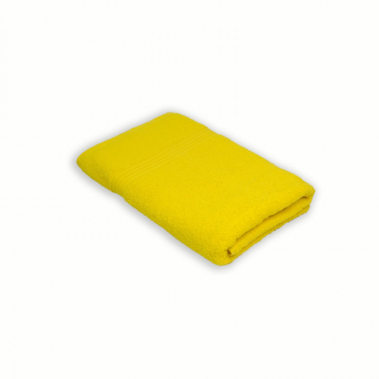 Махровое полотенце Home Line бордюр желтое 70x140 см