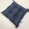 Подушка для стула Vende Classic с завязками 40x40x5 см антрацит