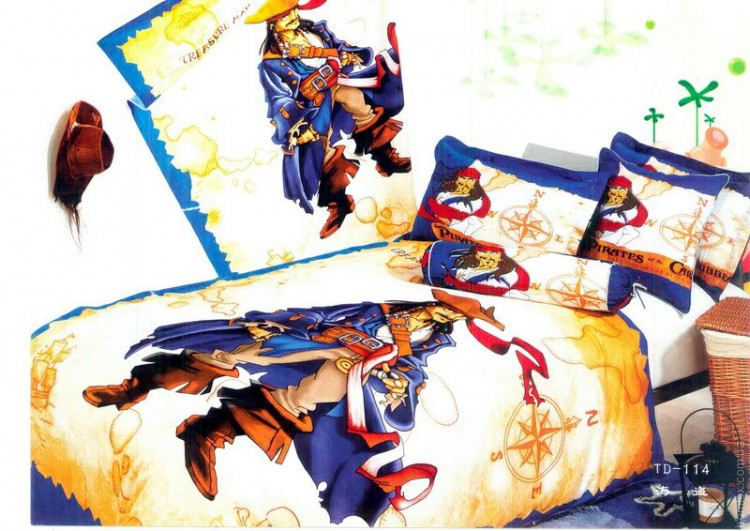 Полуторный комплект детского постельного белья "Elite" (Украина) Пираты Карибского моря