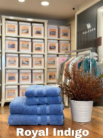 Махровое полотенце Tac Royal micro cotton Blu 70х140 см