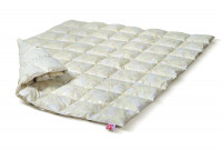 Пуховое кассетное одеяло Mirson Winter 100% пух 155x215 см, №041 (Зимнее)
