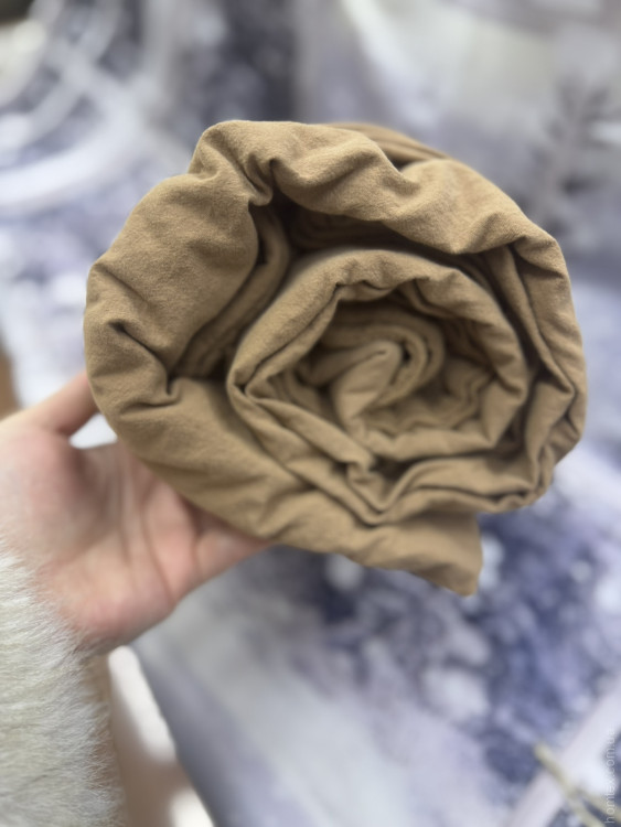 Простынь на резинке Naturel 180x200x30 см с наволочками 50х70 см горчичная