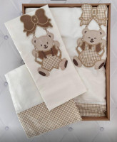 Постельное белье Gelin Home Медведик бежевое для новорожденных