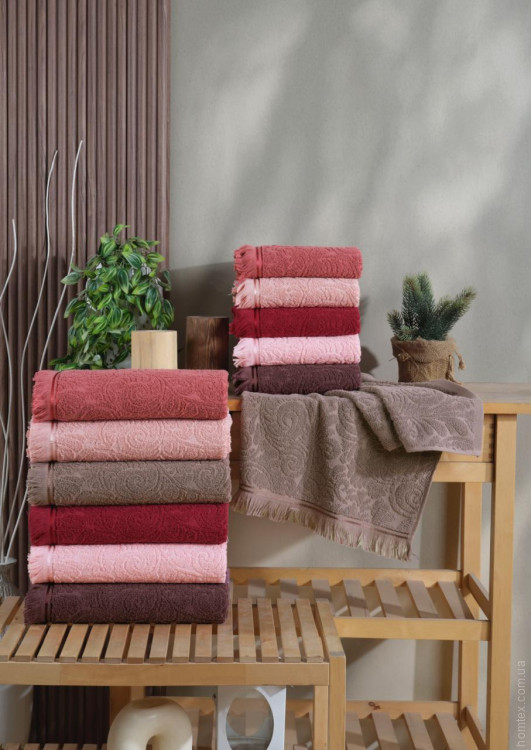 Набір махрових рушників Geylin 70x140 см з 6 штук, модель 1