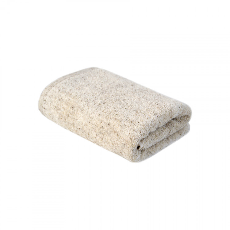 Полотенце махровое Lotus Home Organic natural бежевое 50х90 см