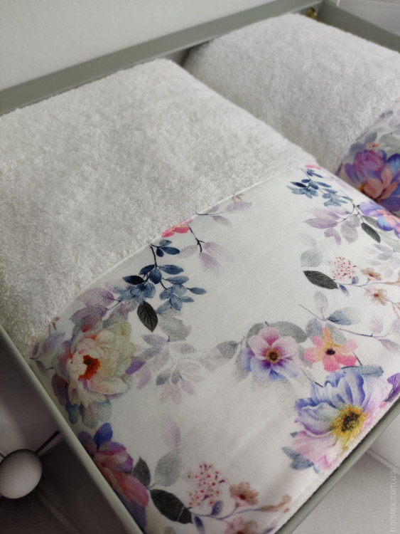 Набор махровых полотенец из 2-х штук Belizza Rozy 50x90 см + 70x140 см