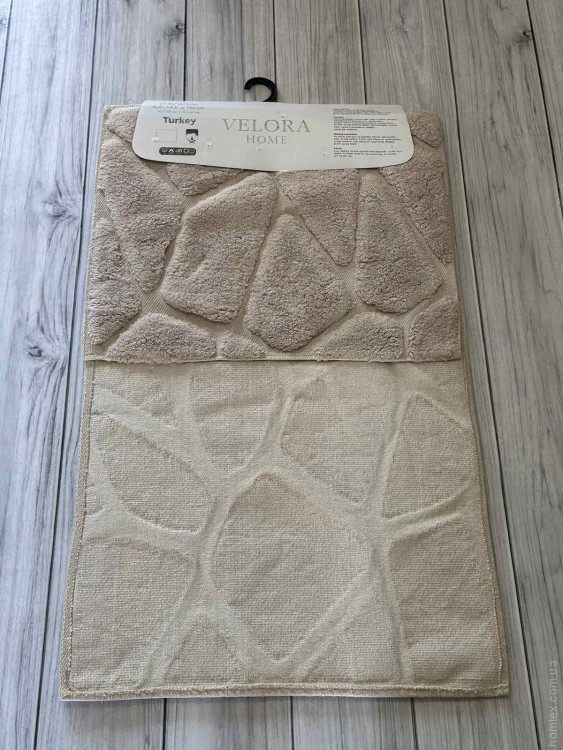 Набор ковриков для ванной Velora Home 50x60 см + 60x100 см, модель V13