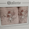 Набір махрових рушників Piante Home із двох штук 50х90+70х140 см з вишивкою модель 22