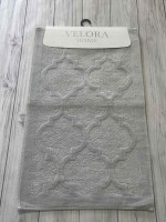 Набор ковриков для ванной Velora Home 50x60 см + 60x100 см, модель V16 светло-серые