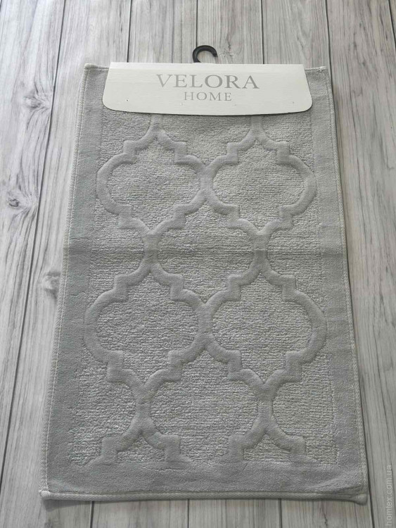 Набор ковриков для ванной Velora Home 50x60 см + 60x100 см, модель V16 светло-серые