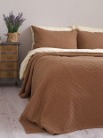 Покрывало с наволочками LIMASSO CAMBRIDGE WOOD SMOKE 180x240 см