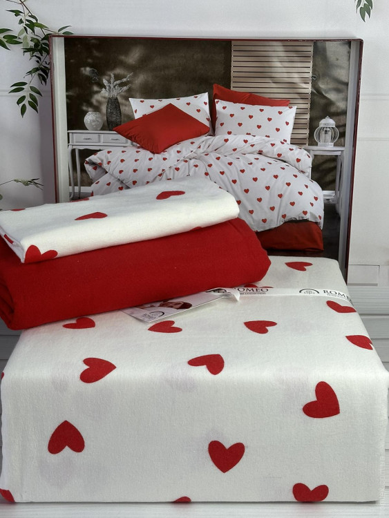 Постільна білизна Romeo Home фланель полуторна модель 6