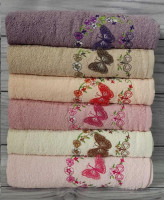 Набор махровых полотенец Ma Me Cotton V1 из 6 штук 70х140 см