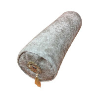 Подушка - Валик декоративная велюровая Art of Sultana с кисточками и камнями, модель 1