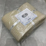 Простынь-пике вафельная Do&Co Danelli бежевая, однотонная 220x240 см
