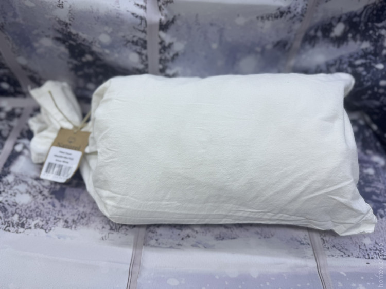 Простынь на резинке Naturel 180x200x30 см с наволочками 50х70 см молочная