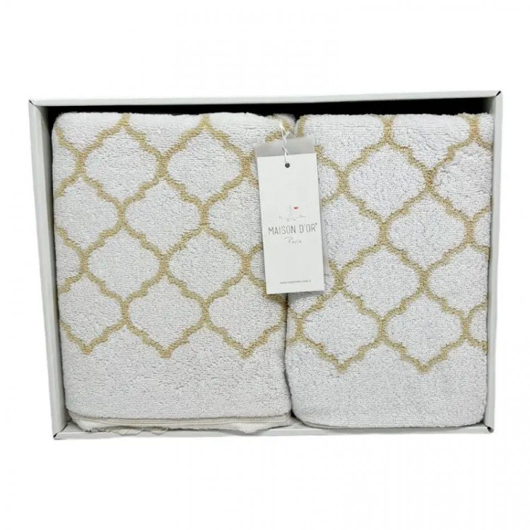 Набор полотенец Maison D'or LORENZA BEIGE 50x100 см + 85x150 см