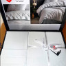 Постільна білизна Cotton Box Jakarli Leaf Buz Mavi євро