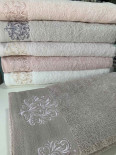 Набор махровых полотенец Sikel Purry Cotton с вышивкой V.2 30х50 см 6 шт.