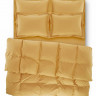 Постельное белье Penelope Catherine mustard евро-макси с простынью на резинке (200х200+35 см)
