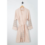 Халат махровый Irya - Serin pudra пудра L/XL