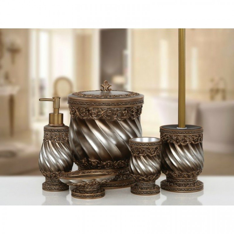 Комплект в ванную Irya Queen bronz бронзовый (5 предметов)