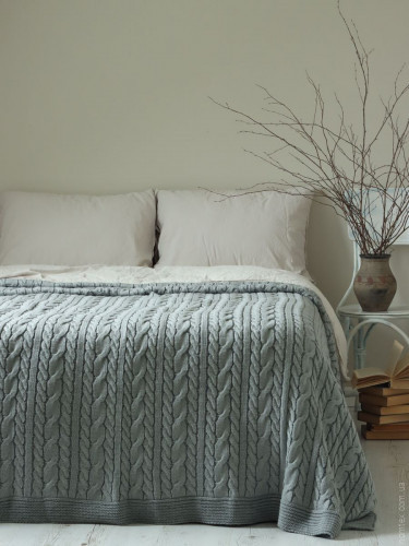 Плед La Modno Genova Green Gray 170x240 см 